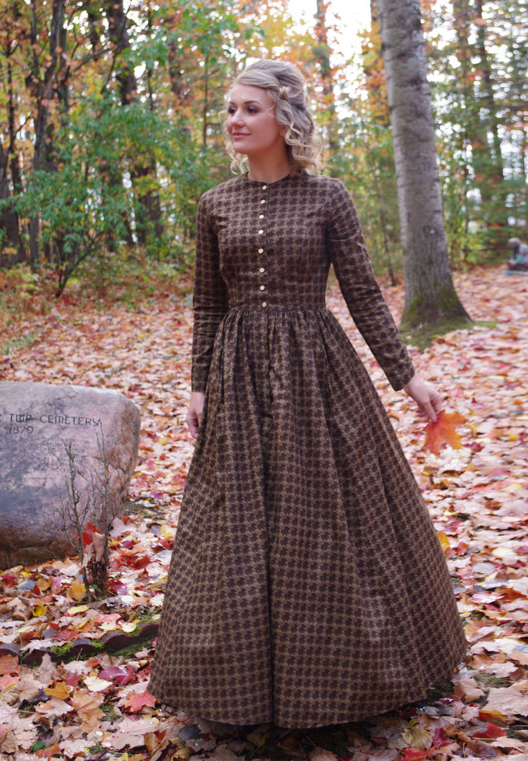 Trish Print Prairie Cottage Core Pioneer Vintage Style Cotton Dress
