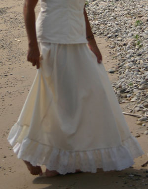 Eyelet Trimmed Skirt