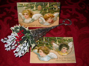 Victorian New Year card