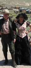 Dianne and her husband at Calif ghost town