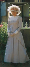 Jerrie in Victorian polonaise