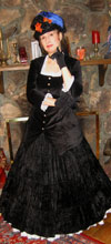 Sherry in Victorian dress