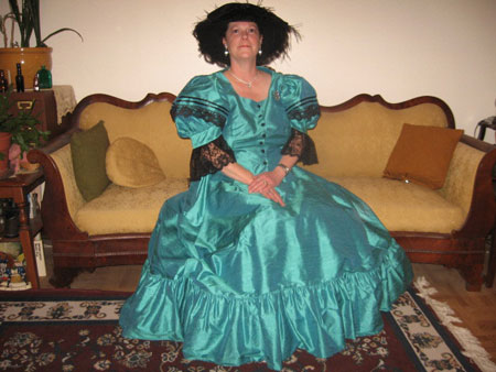 Susan in Victorian dress