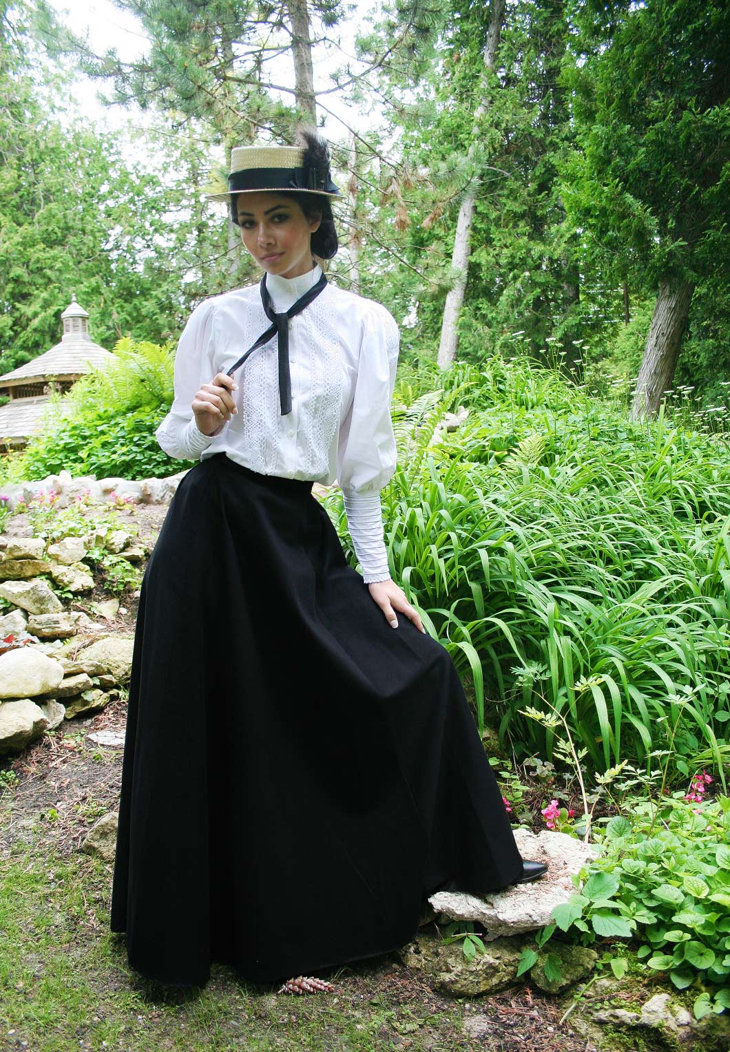 Victorian Twill Fan Skirt
