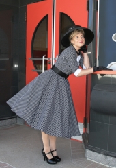 Claudette Retro Black Dress | Recollections