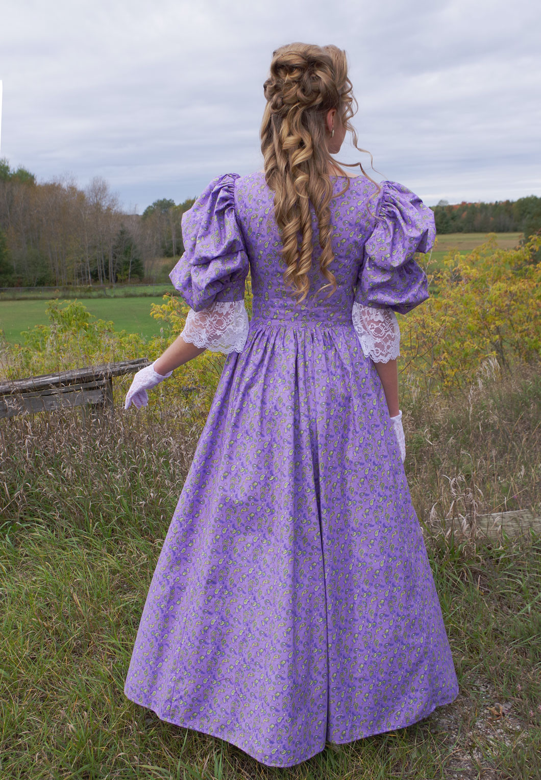 victorian dress purple