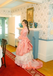 Perla Victorian Polonaise Bustle Dress