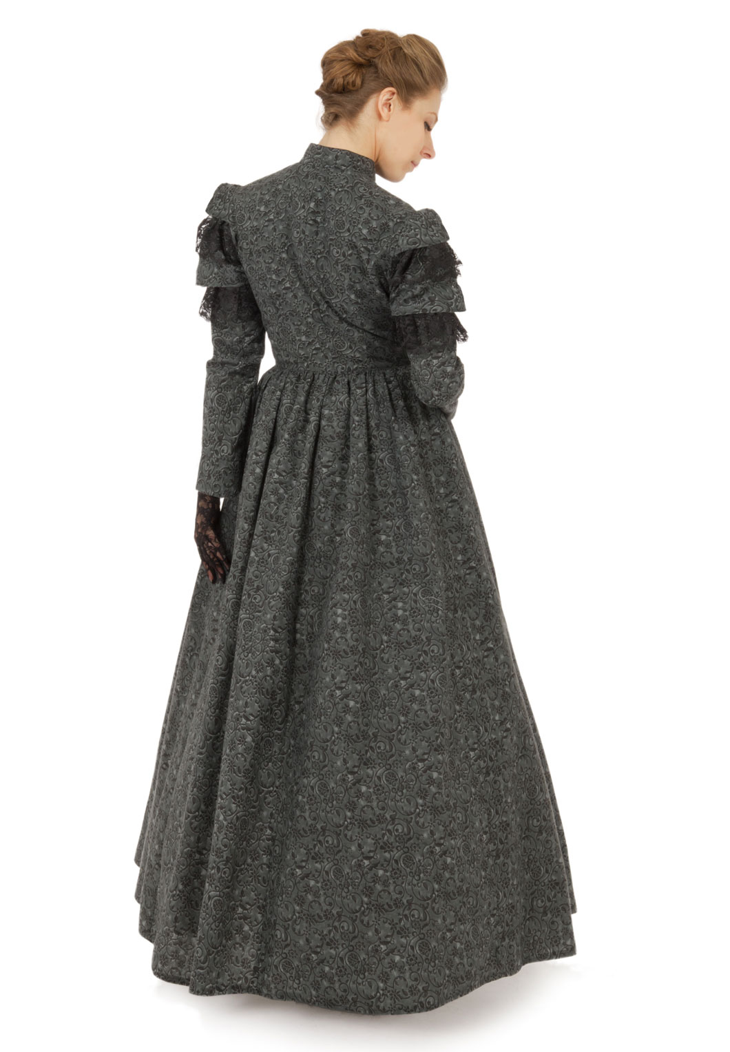 victorian style dressing gown