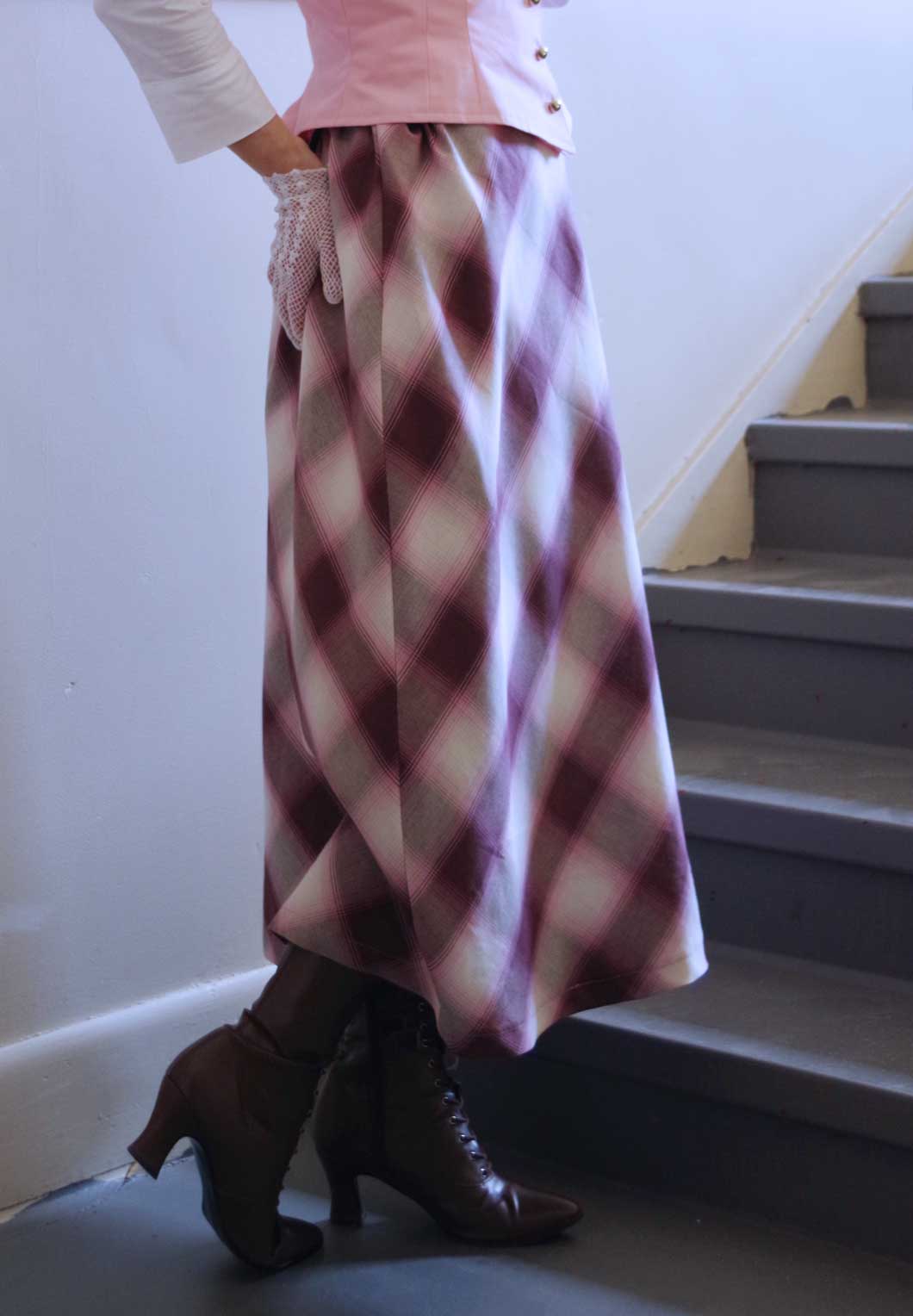 Saundra  Plaid Skirt on sale
