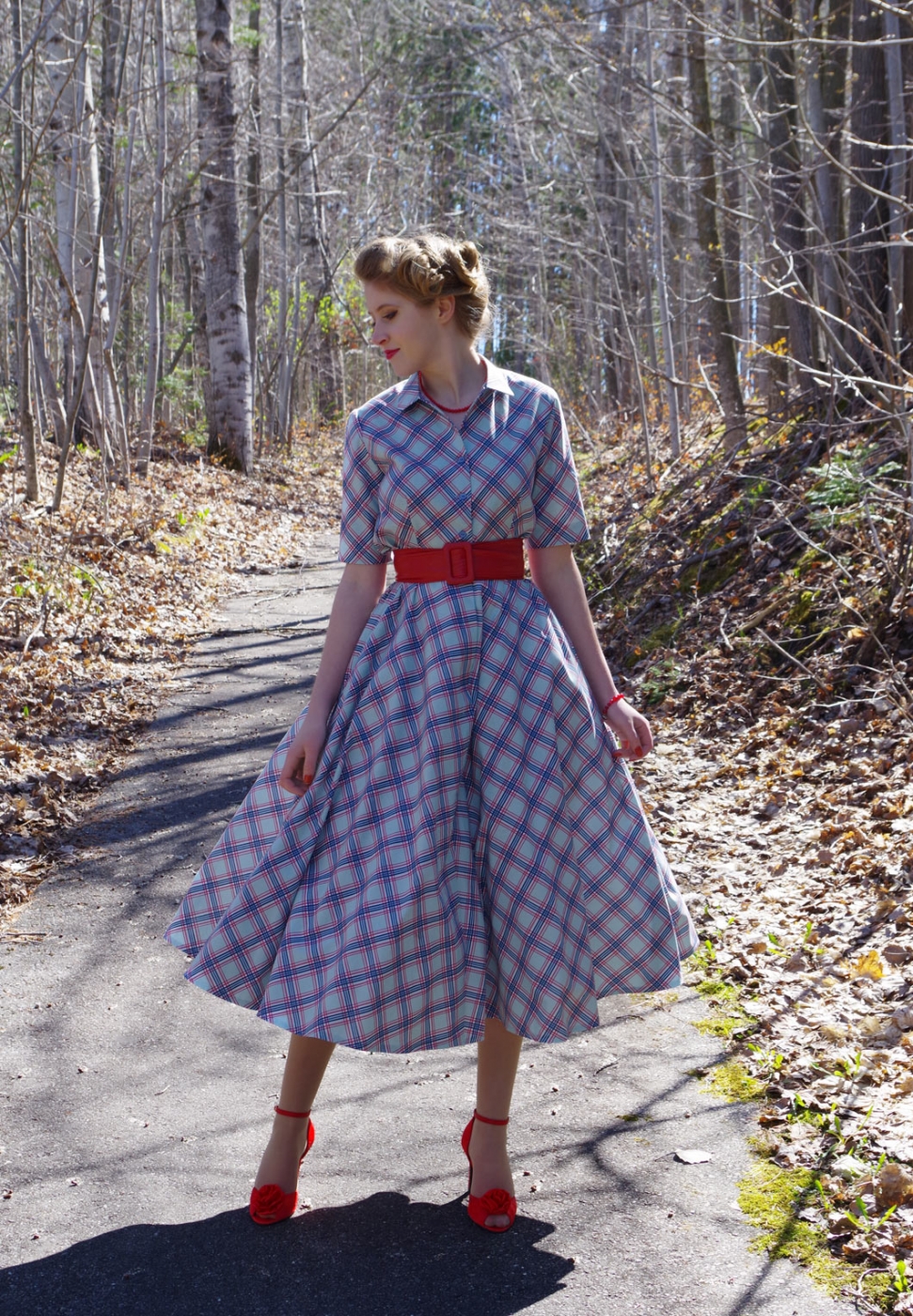 Vintage gingham clearance dress