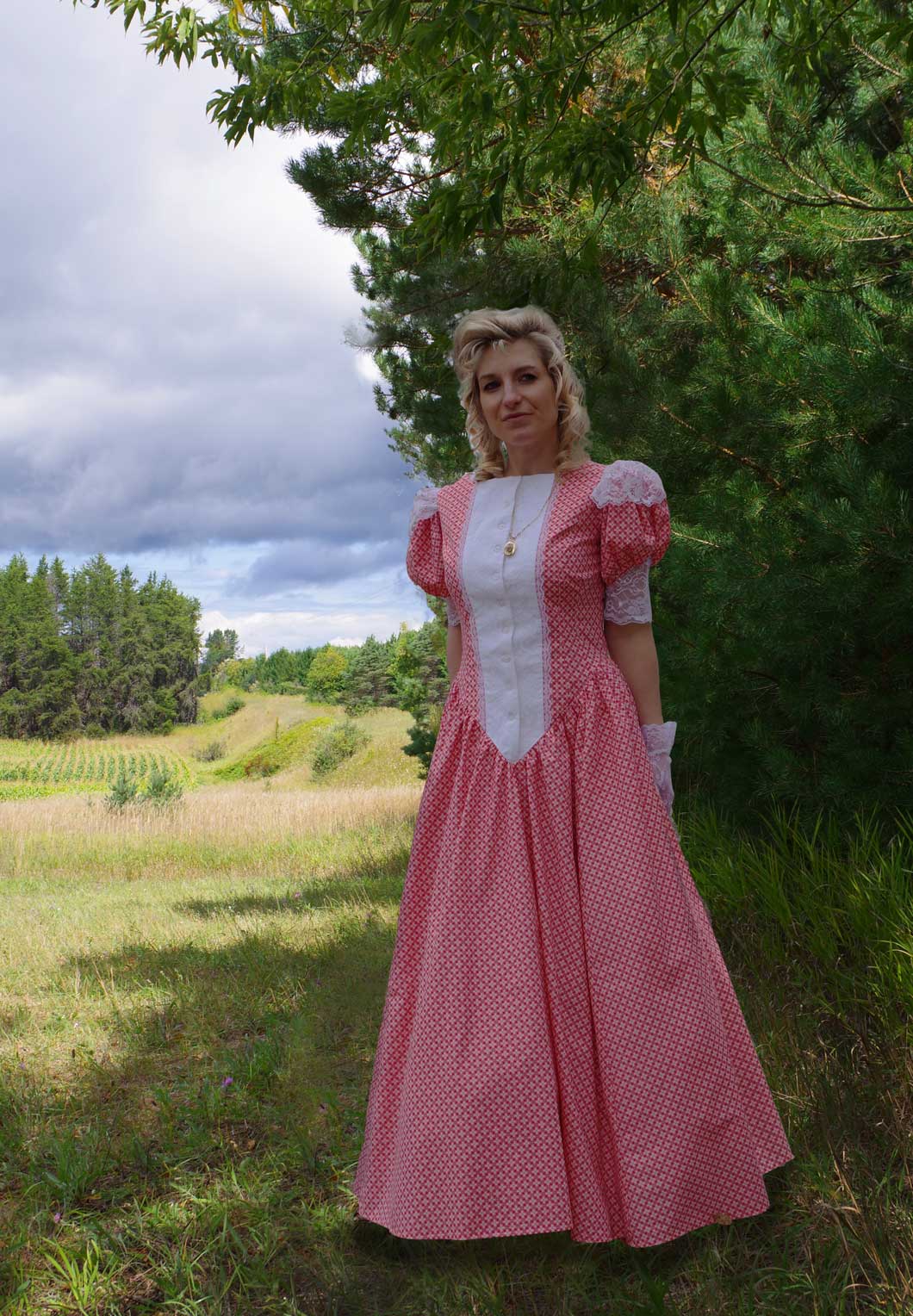 Roxa Classic Print Victorian Dress | Recollections