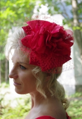 Red Flower Hat