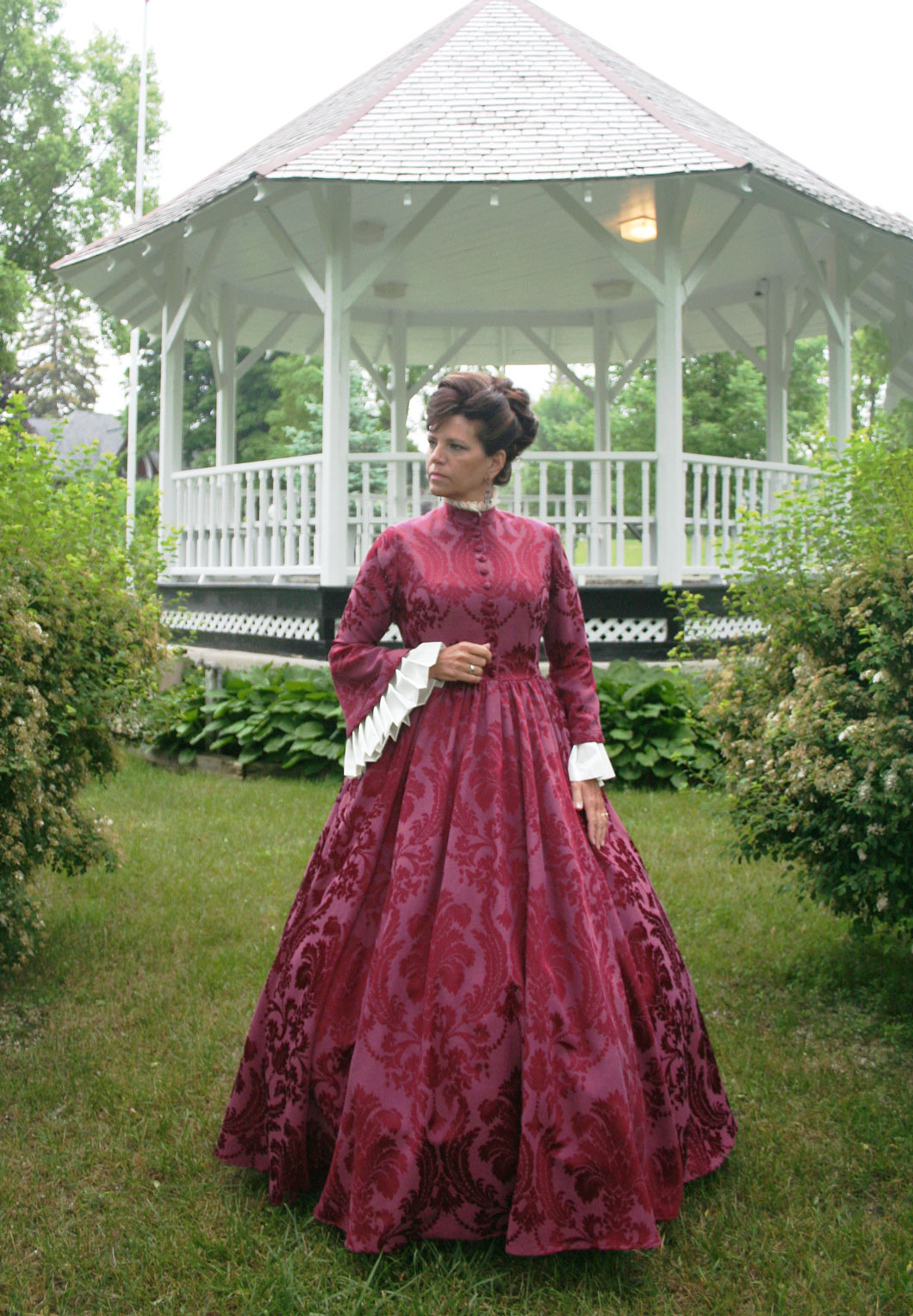 Victorian Dickens Cotton Little Women Dress Civil War Pioneer