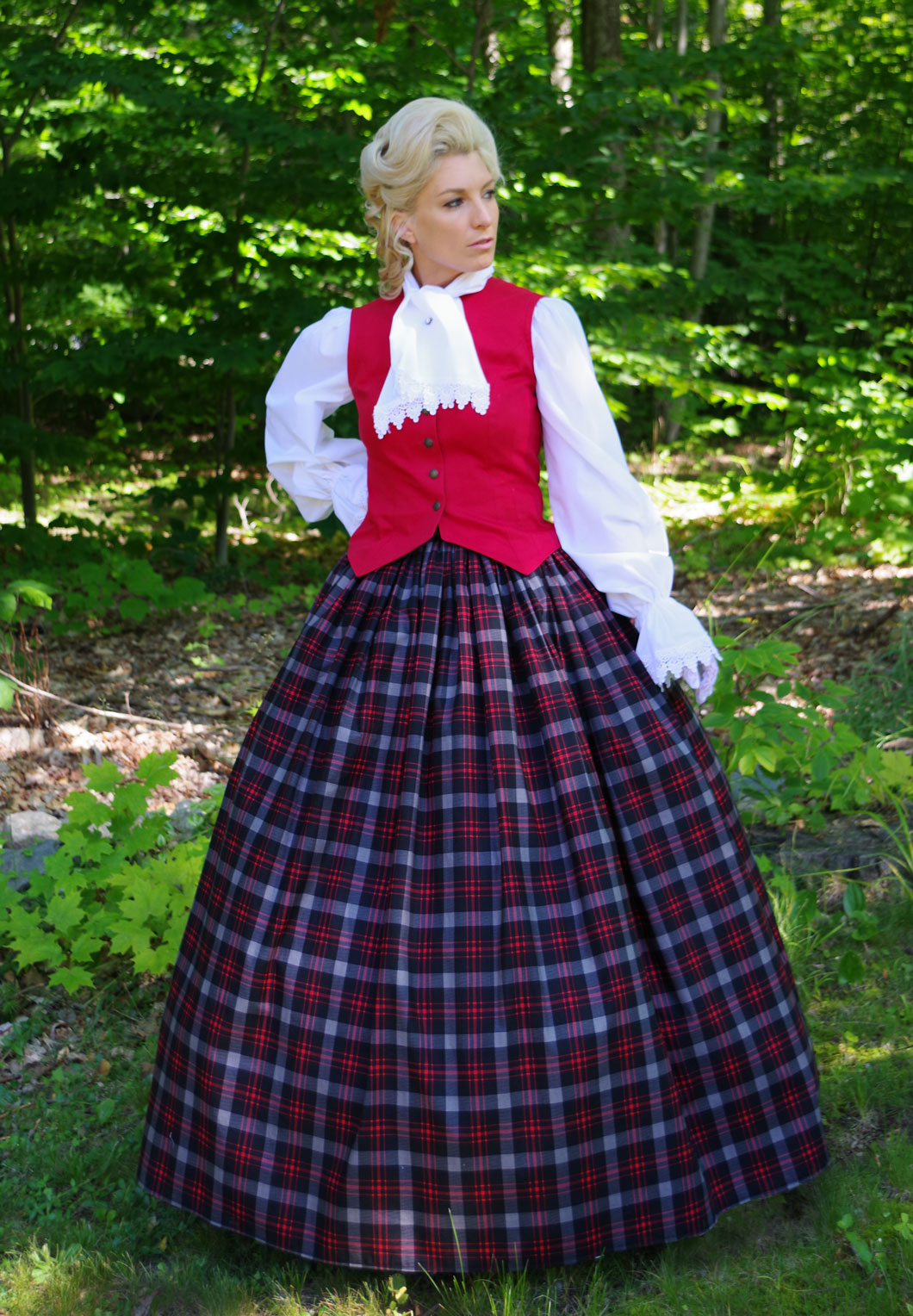 Clearance Tartan Plaid Skirt M Recollections