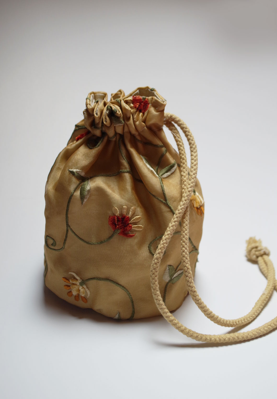 Vintage Beaded Flapper Reticule Bag Purse