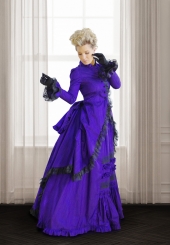 Devon's Victorian Silk Bustle Dress