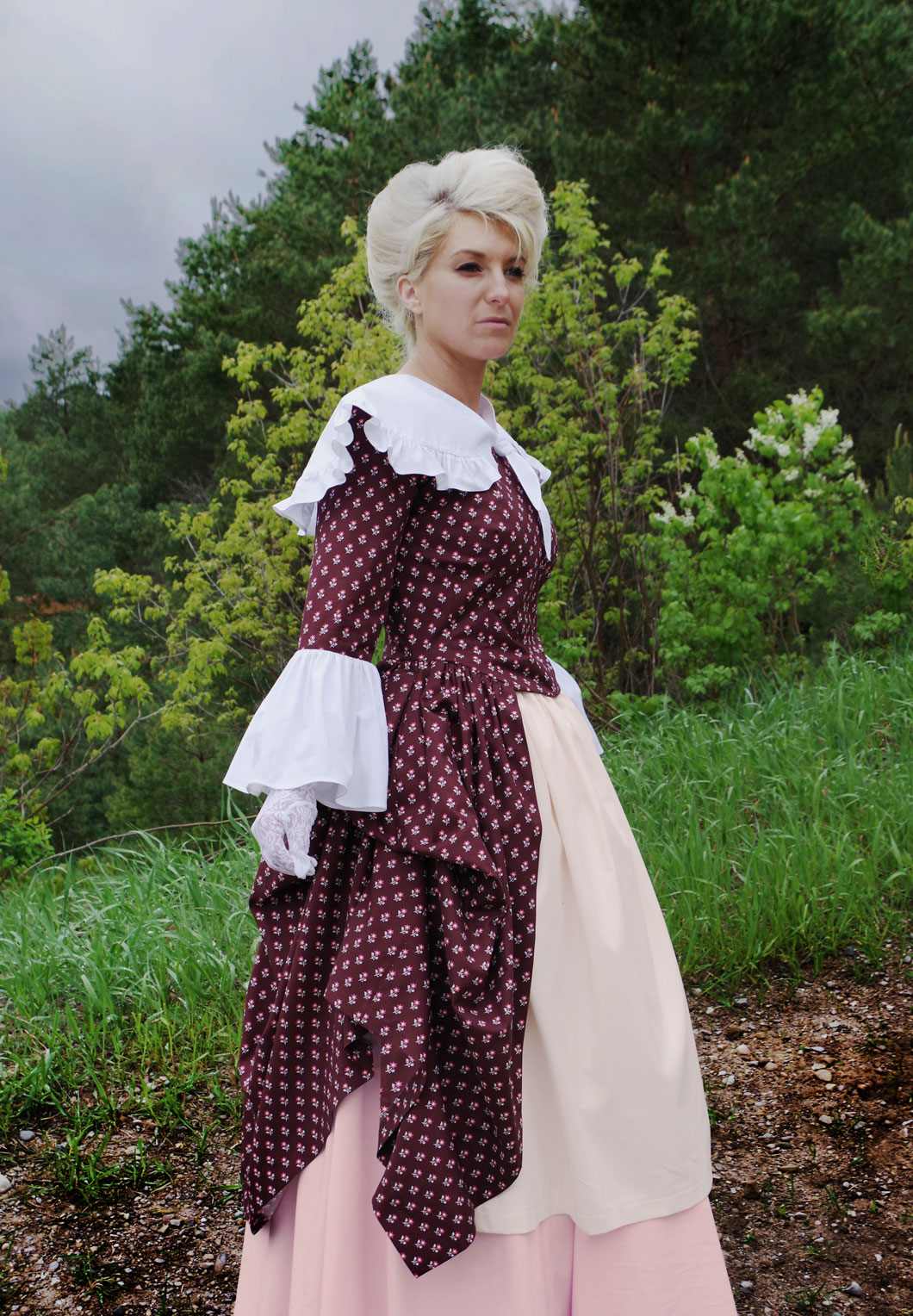 Elsie Revolutionary Style Overdress and Collar