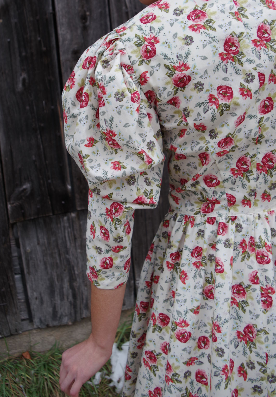 Marnie Print Prairie Cottage Core Pioneer Vintage Style Cotton Dress