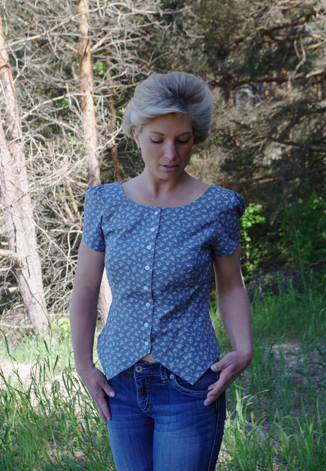 Miss Cassie's Print Top