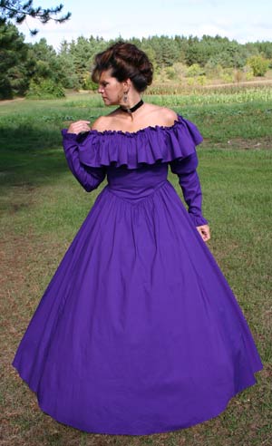 Janina Victorian Style Cotton Ball Gown