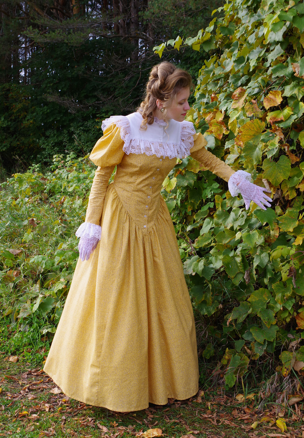 Yellow Victorian Gown