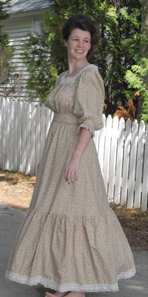 Abby Edwardian Print House Dress on sale