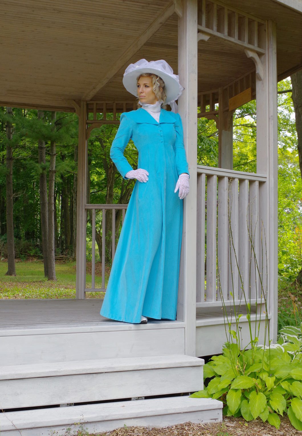 Petronia Edwardian Style Corduroy Dress on sale