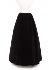 Slim Cut Velvet Skirt