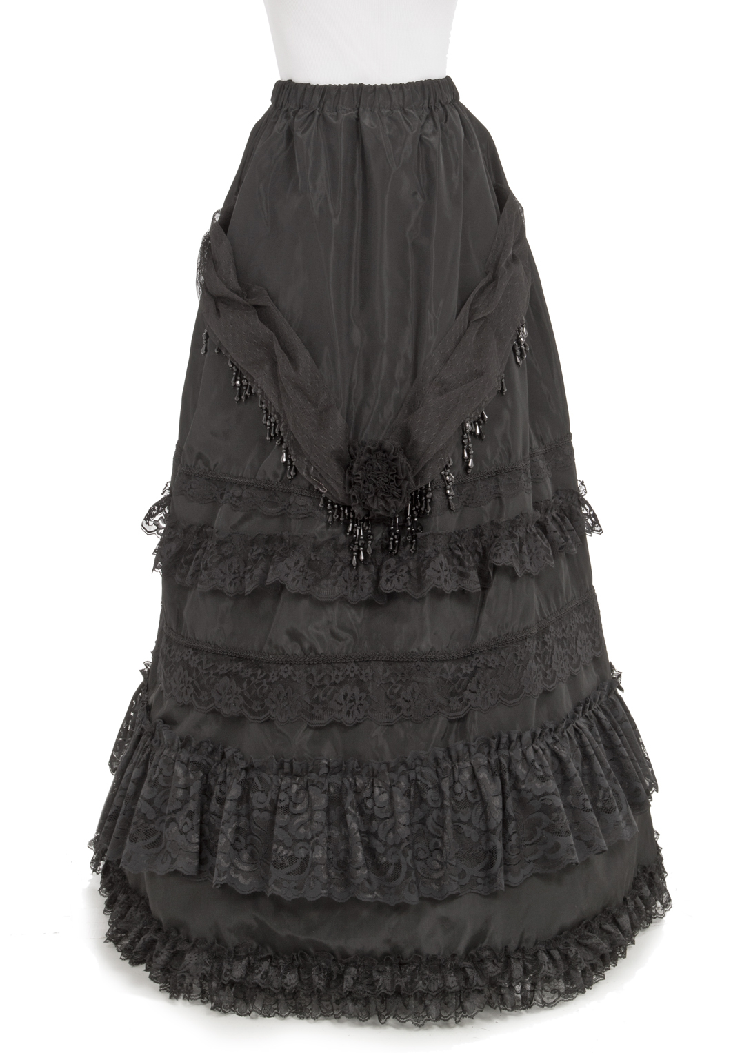 Decorated Lace and Beads Victorian Skirt | Recollections