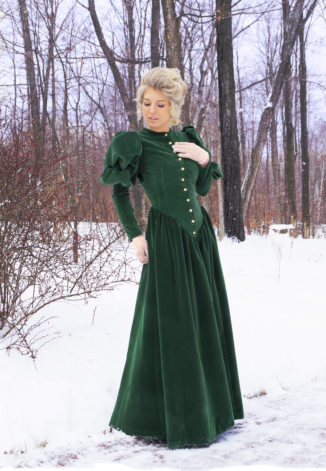 Charlotte Victorian Velvet Dress