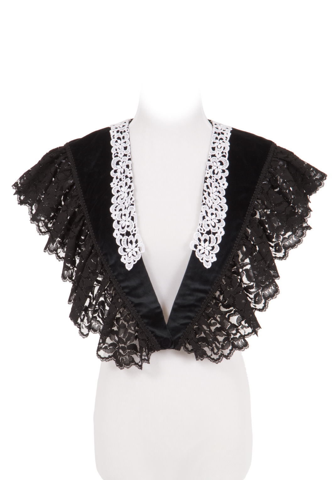 Black Velvet Fichu