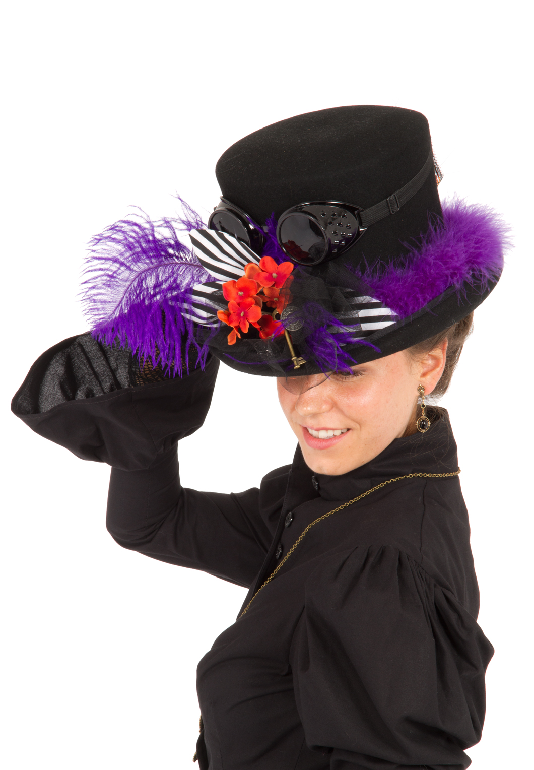 purple steampunk top hat