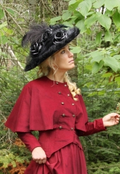 Black Edwardian Hat