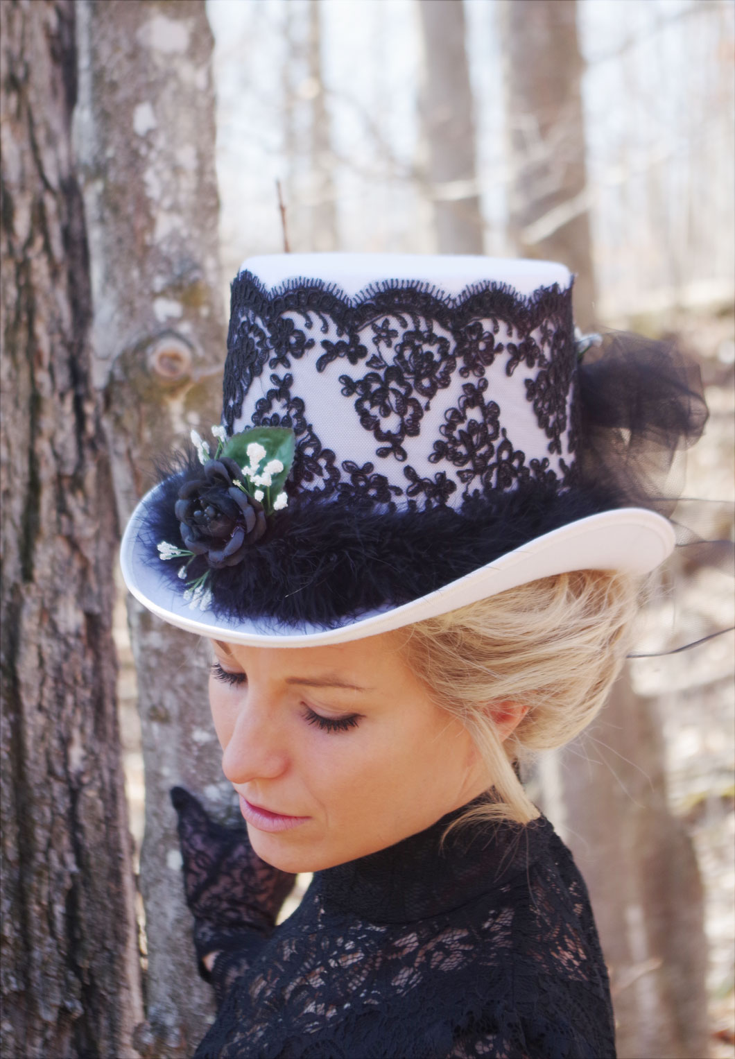 lace top hat