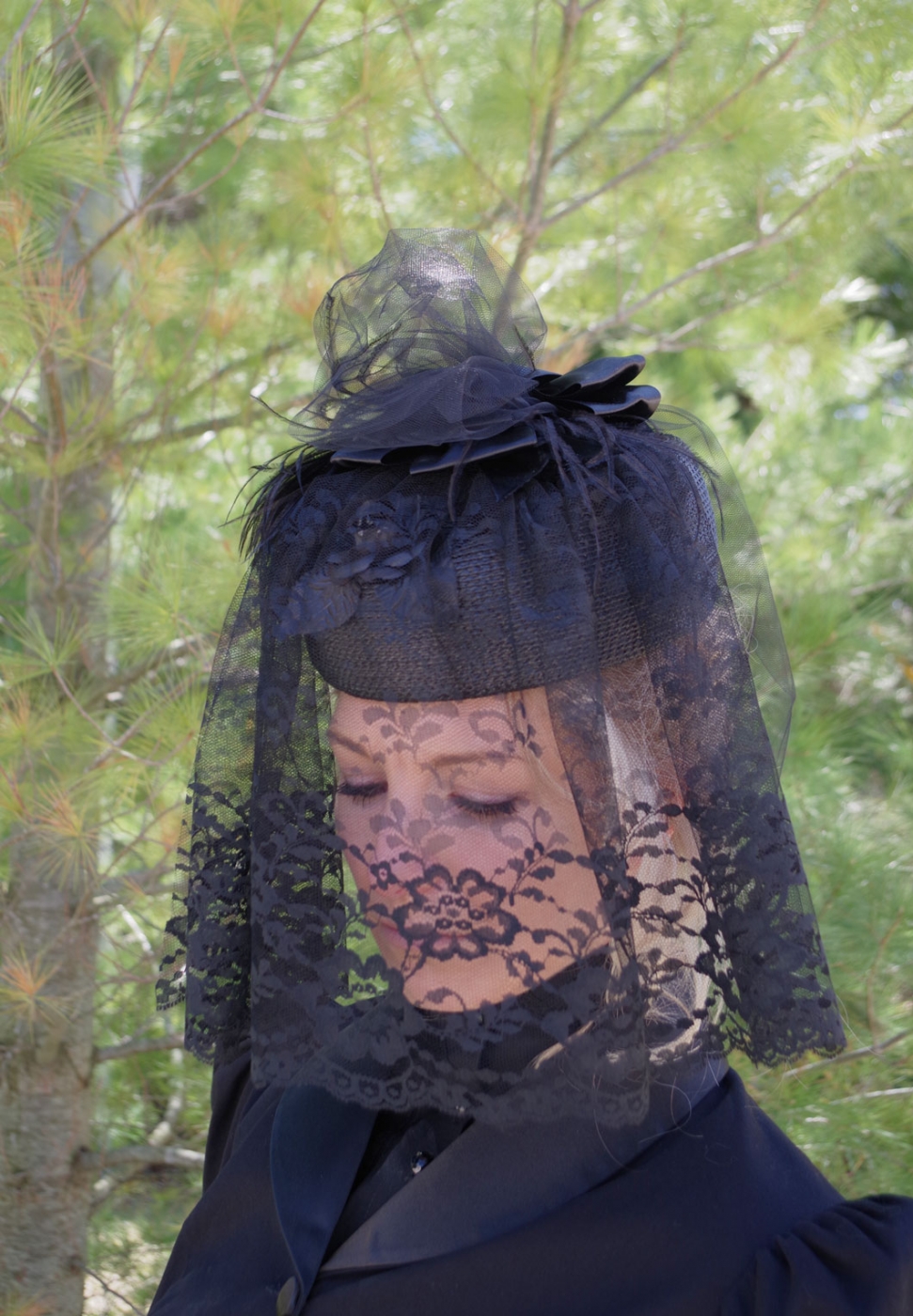 victorian funeral hat