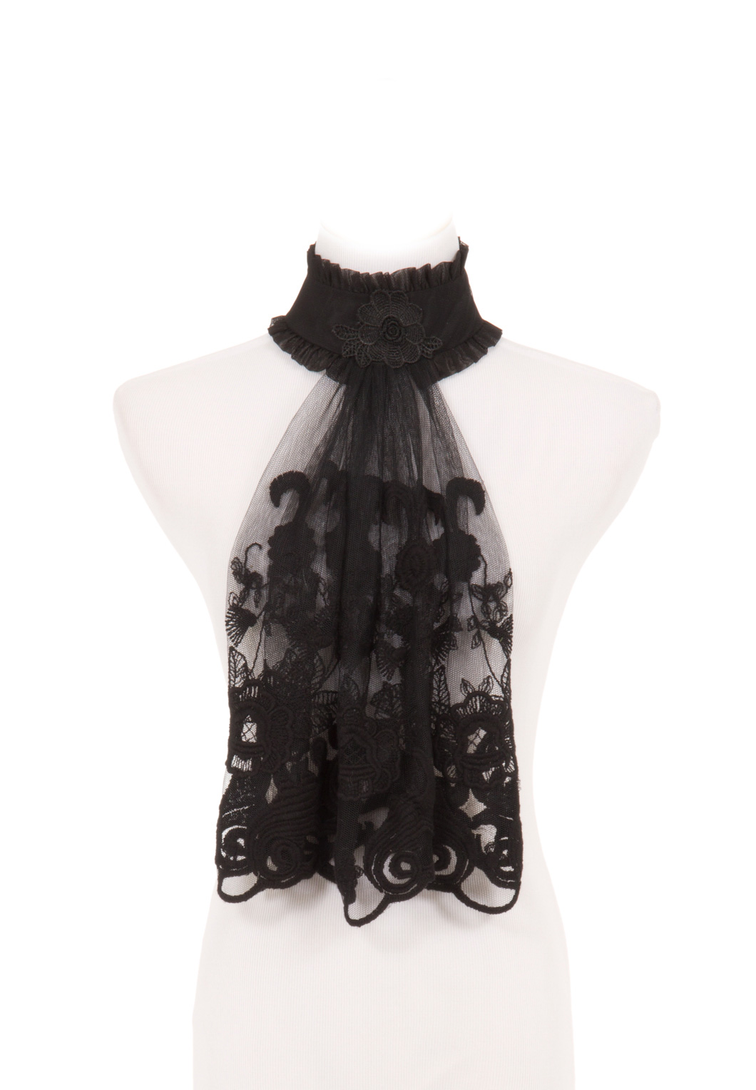Black Lace Jabot Recollections