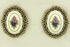 Porcelain Limoges Earrings