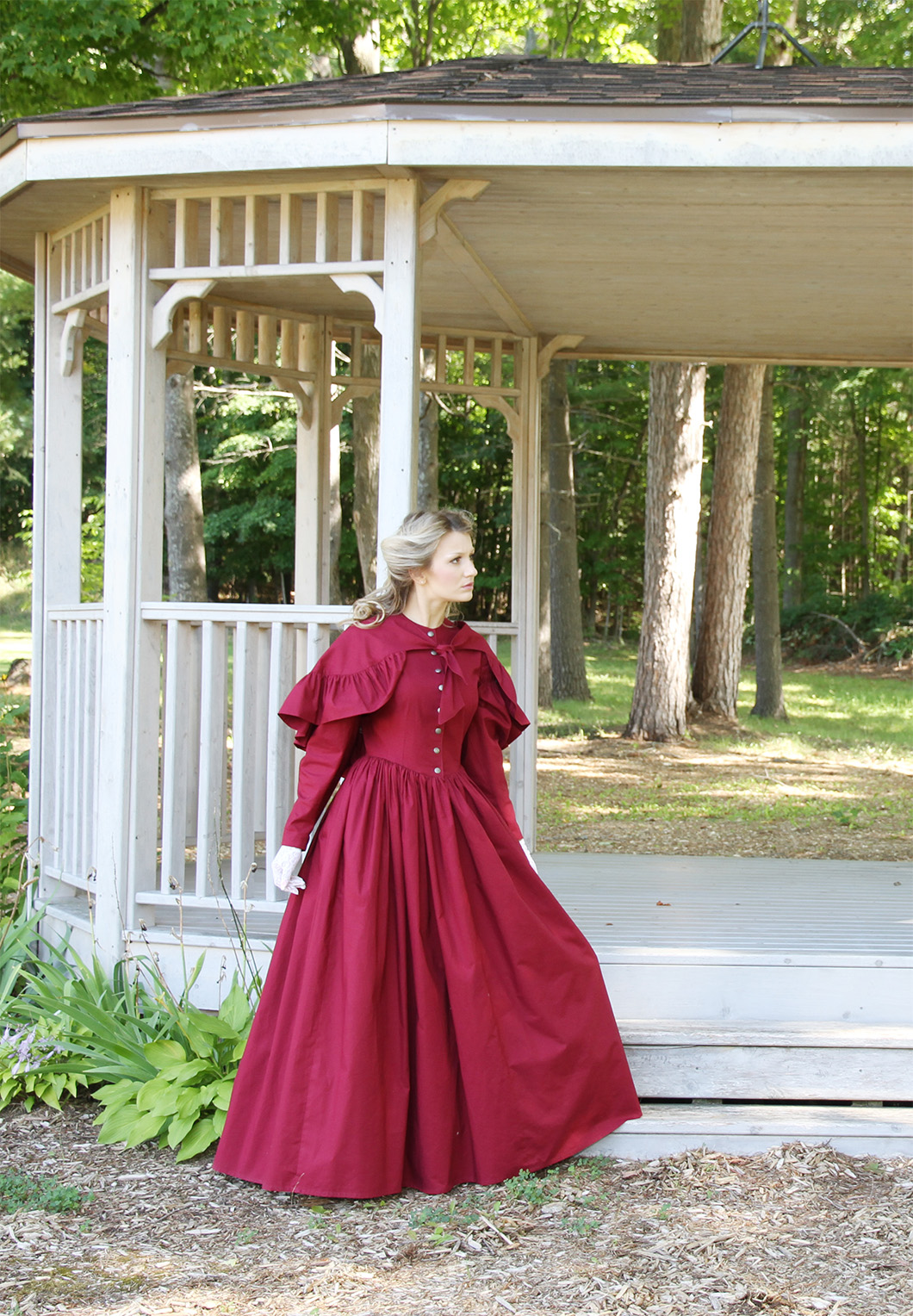 Romantic Era Cotton Dress and Cape - Recollections Blog