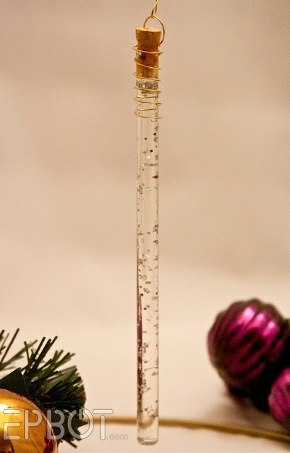 DIY test tube ornament