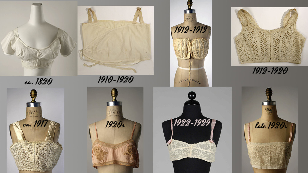 brassieres 1820 - 1920s