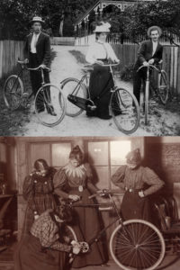 female bicyclists 1890s