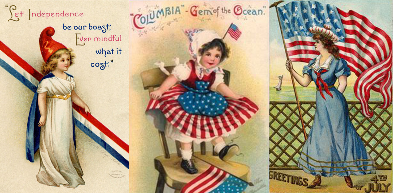 vintage Independence Day greetings