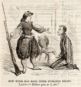 political cartoon about enlistment
