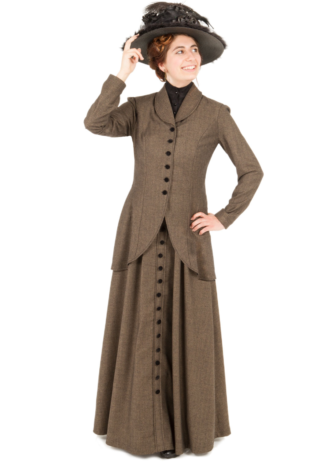 71032 3 4 Frances Edwardian Herringbone Suit Recollections Blog