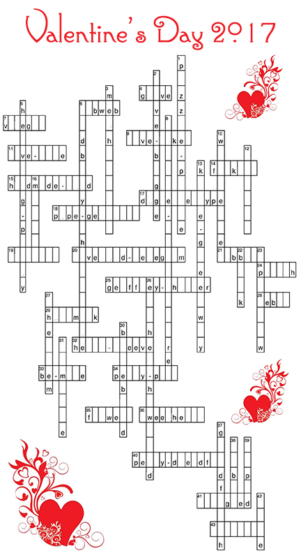 Valentine crossword clues day five