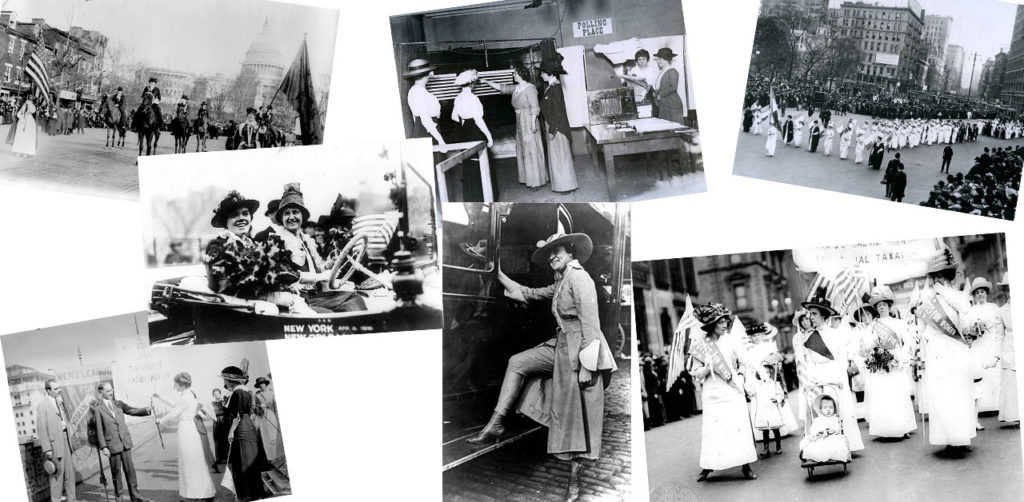 collage of suffrage photos