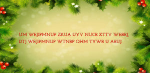 Christmas Cryptogram