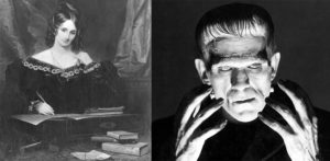 Mary Shelley and the monster