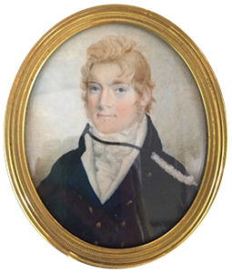 Portrait miniature by Sarah Biffin of William Pateshall, B.A