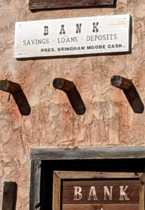 Bank sign Old Tombstone